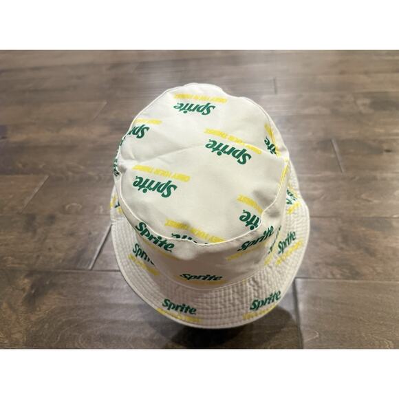 Sprite Unisex Green White All Over Print Bucket Hat Cap One Size Fit Most - Picture 9 of 12